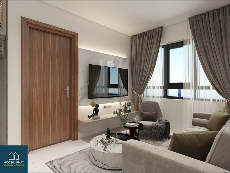 Thiết Kế Nội Thất Chung Cư Hà Quang 54m2